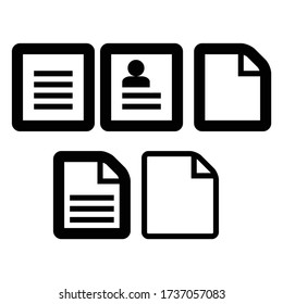 Document Icon for mobile apps, web design, blog or anythink