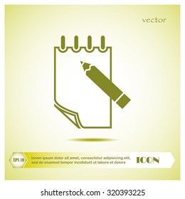 document icon, notepad,