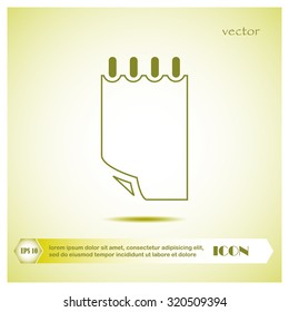 document icon, notepad,
