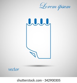 document icon, notepad,