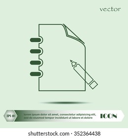 document icon, notepad,