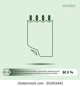 document icon, notepad,