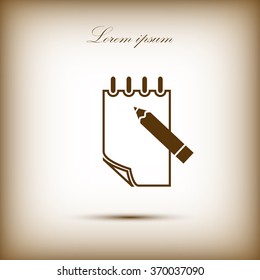 document icon, notepad,