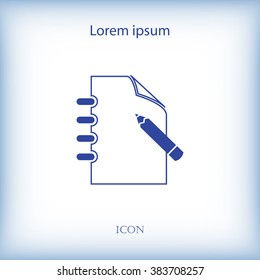 document icon, notepad,