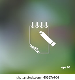 document icon, notepad,