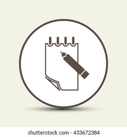 document icon, notepad,