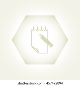 document icon, notepad,