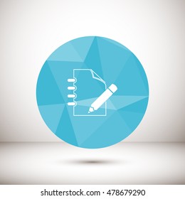 document icon, notepad,