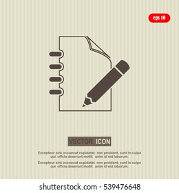 document icon, notepad,