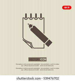 document icon, notepad,