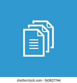 document icon, on blue background