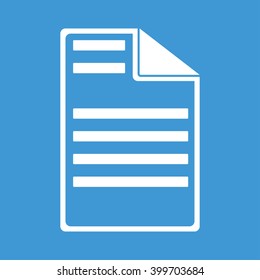 Document icon on blue background.