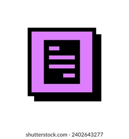 Document Icon on Neo Brutalism Style