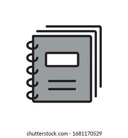 Icono de documento en el botón cuadrado negro de Internet Ilustración original.
