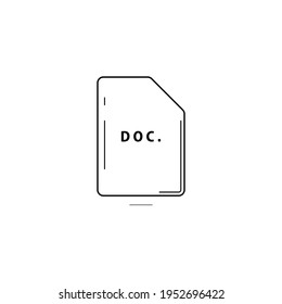 Document icon on white background