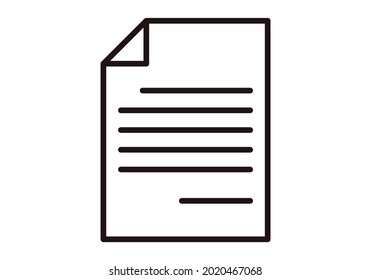 Document icon on white background.