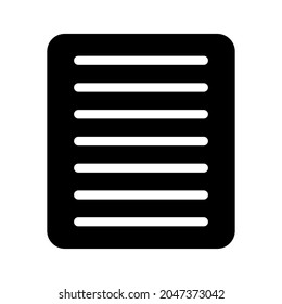 Document Icon on white background