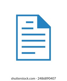 document icon on white background