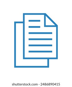 icono de documento sobre fondo blanco