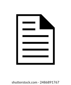 document icon on white background