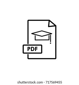 Document icon on the white background