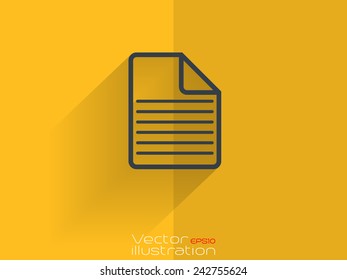 Document icon on yellow background