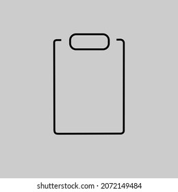 Document icon outline and linear vector on white background. Icon Design