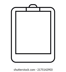 Document icon outline and linear vector