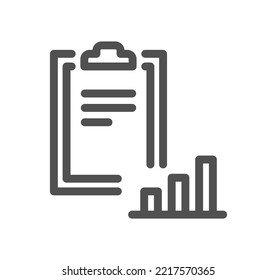 Document icon outline and linear vector.