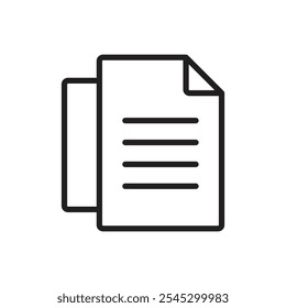 Ícone do documento conjunto de estrutura de tópicos