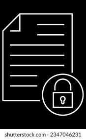 document icon with padlock symbol