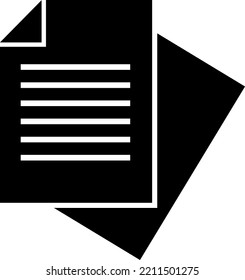 document icon. Page icon. File icon on white background..eps
