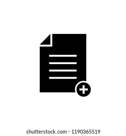 document icon. Page icon. File icon symbol vector