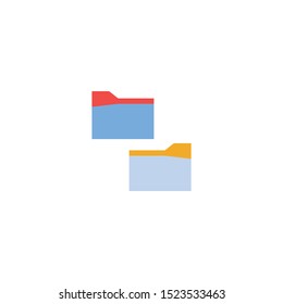 Document icon. Page icon. File icon. Trendy flat style isolated on white background. Symbol for the design of your website, logo, interface. Vector illustration