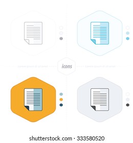 document icon paper 4 design