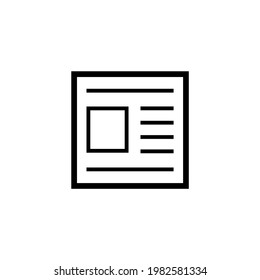 Document icon. Paper icon. Can be used for advertising and banner purposes. Can be used for apps. Vector EPS 10.
