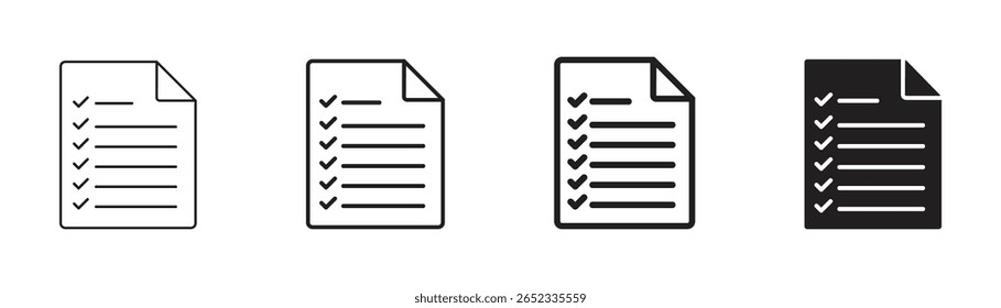 ícone Documento, ícone Papel. Ícone de Arquivo isolado em fundo branco.