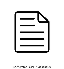 Document Icon, Paper Flat Icon Vector Design