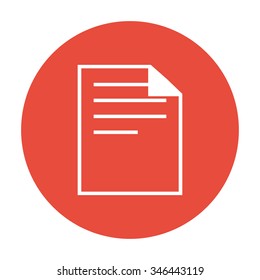document icon paper sheet vector. flat design.
