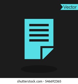 Document icon paper sheet vector.