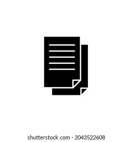 Dokumentsymbol. Papierzeichen und -symbol. Dateisymbol