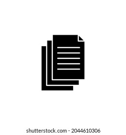 Document icon. Paper sign and symbol. File Icon