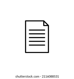 Icono de documento. Signo y símbolo de papel. Icono de archivo