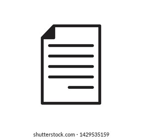Document icon ,paper icon vector illustration