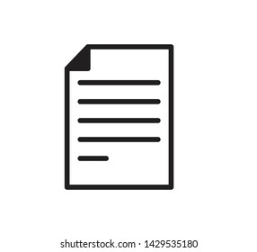 Document icon ,paper icon vector illustration