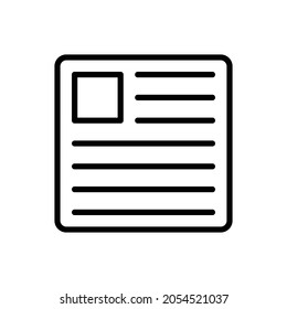 icono de documento, ilustración vectorial de icono de papel
