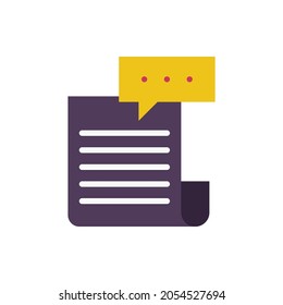 document icon, paper icon vector illustration