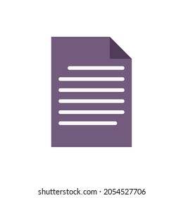 document icon, paper icon vector illustration