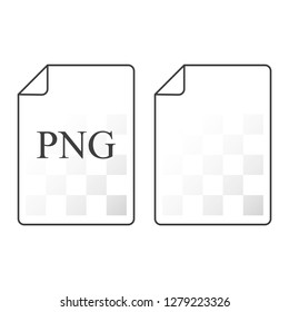 Document icon png. Special design. Two options for your choice. Vector on white background