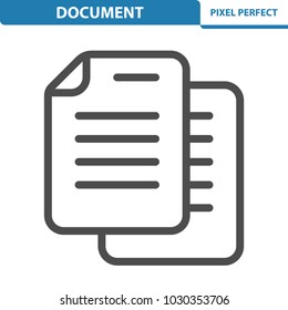 Document Icon. Professional, pixel perfect icons optimized for both large and small resolutions. EPS 8 format. 12x size for preview.
